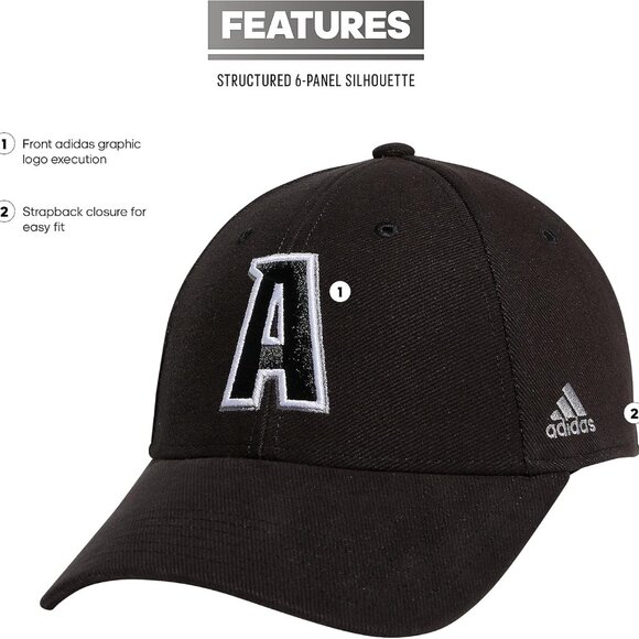 Women's Cotton Adjustable Fit Hat 6-Panel Structured Strapback Cap - Picture 2 of 5